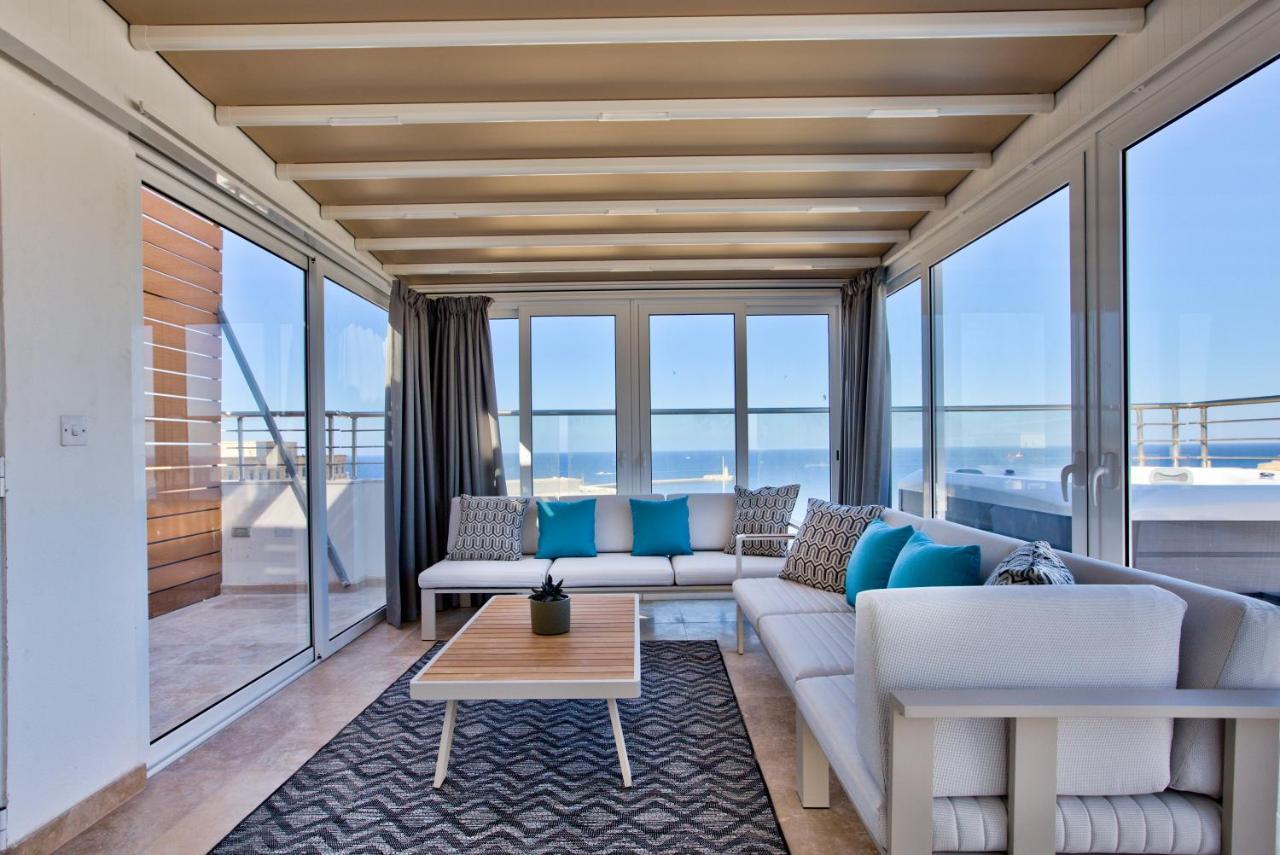 Valletta Luxury 4-Bedroom Duplex With Stunning Sea Views Private Terrace And Jacuzzi المظهر الخارجي الصورة