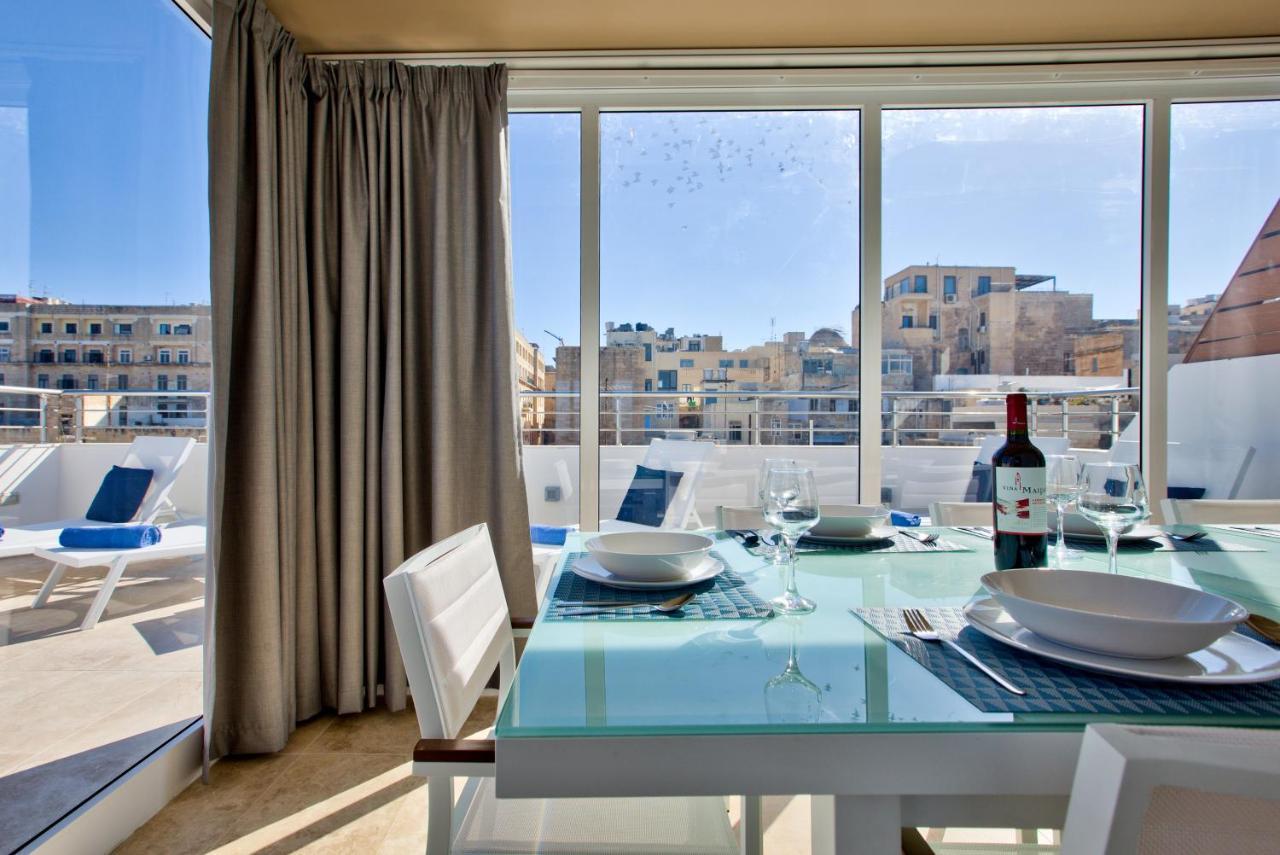 Valletta Luxury 4-Bedroom Duplex With Stunning Sea Views Private Terrace And Jacuzzi المظهر الخارجي الصورة